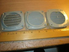 FOUR (4)  VENTS 3" FLAT - GRAY PLASTIMO NYLON Nautos lot of 4