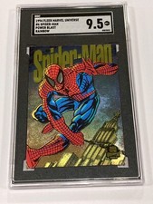 Spider Man 1994 Fleer Marvel Universe Power Blast Graded Card SGC 9.5 Rainbow 6