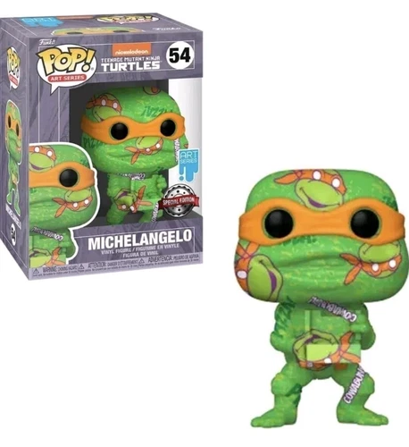 Funko Pop #54 Michaelangelo TMNT Teenage Mutant Ninja Turtles Art Series SPECIAL