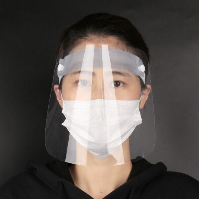 1Full Face Kopfbedeckung Schutz Visier Maske PSA Schild Transparent Klar Kunststoff