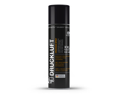 OCTOPUS Druckluftspray, Druckluftreiniger zur Reinigung von PC Elektronik, 500ml