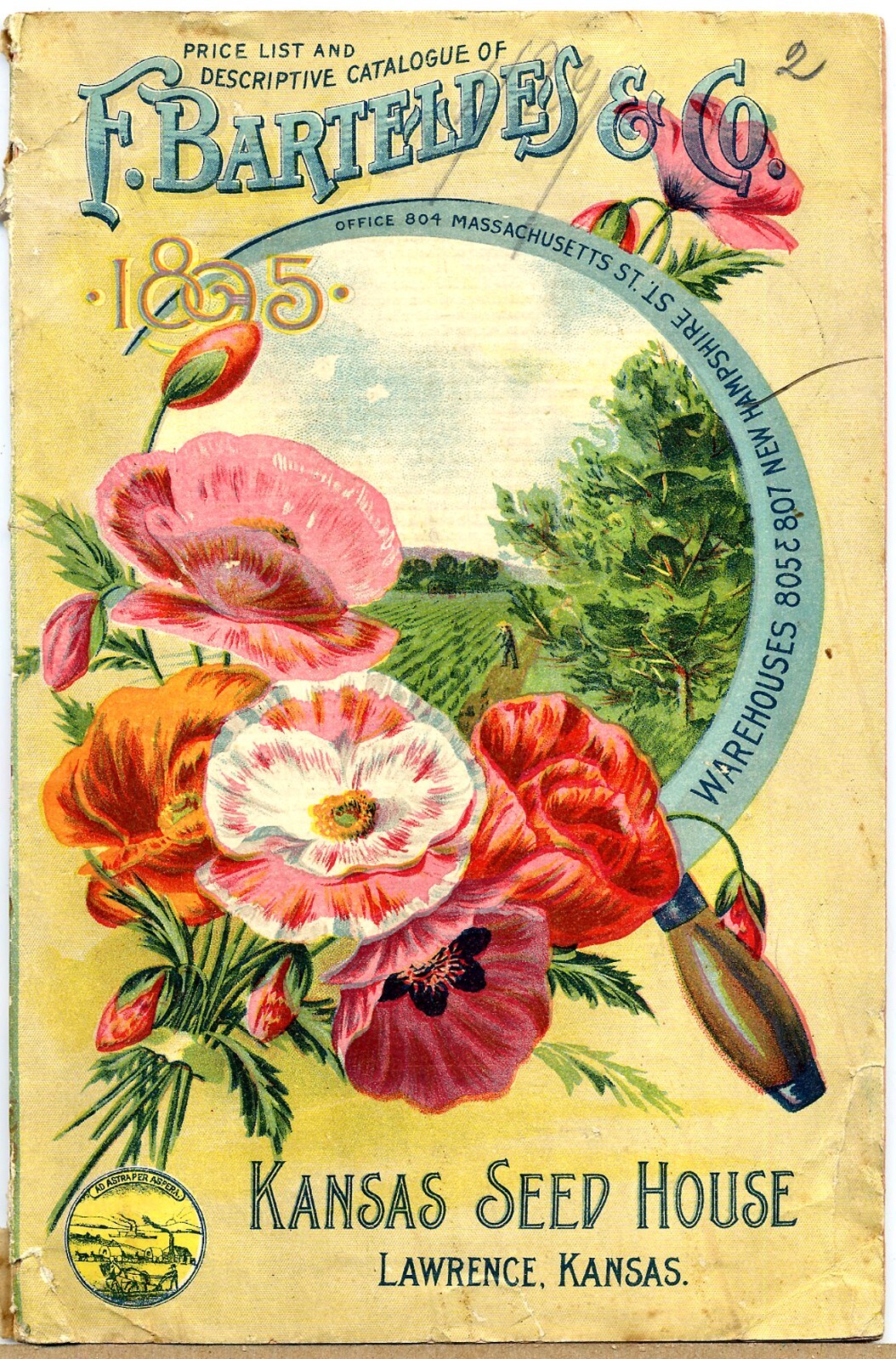 living room art decor Barteldes 1895 flower packet retro poster eBay