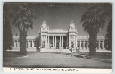 Postcard Riverside County Court House in Riverside, CA.