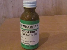 HAWBAKER'S RED AND GREY FOX LURE #200 1OZ TRAP SCENT DUKE VICTOR BRIDGER SALE 