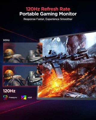UPERFECT 2K 120Hz Portable Gaming Monitor 16