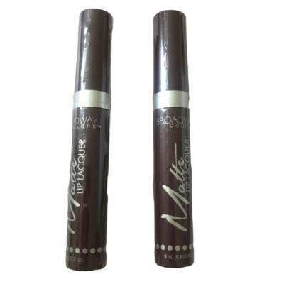 Broadway Colors Matte Lip Lacquer ML10 Woodbury (Lot of 2)