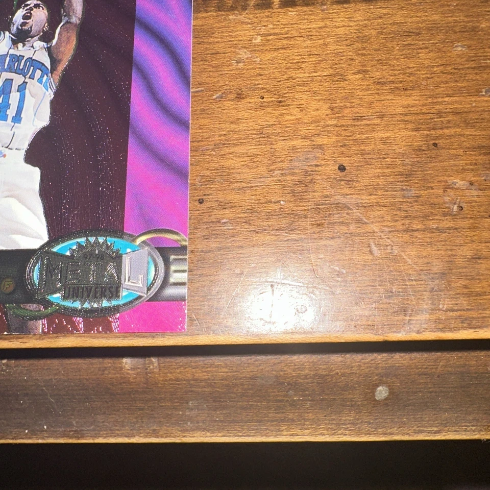 GLEN RICE 1997-98 Metal Universe Basketball Card #35 Charlotte Hornets NBA - Image 4 of 4