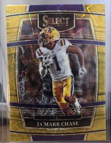 2022 Panini Select Draft Picks Jamarr Chase Gold Lazer Prizm EBay