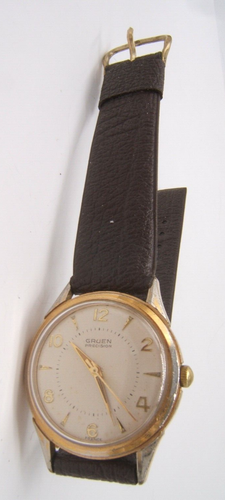 VTG GRUEN PRECISION WRIST WATCH WIND UP RUNS ON & OFF - Picture 2 of 8