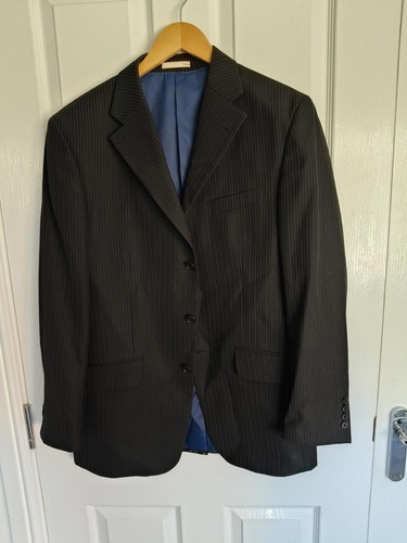 TRAJE GREENWOODS NEGRO PIN RAYAS - Pecho 38" / Pantalón m - Imagen 5 de 5