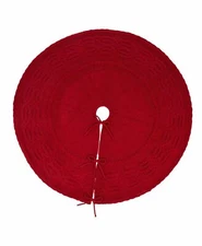 Glitzhome 52"D Knitted Christmas Tree Skirt MSRP $100
