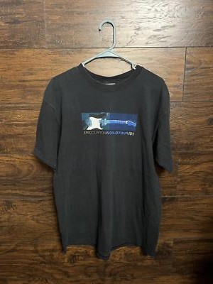 送料無料 Eric Clapton World Tour 2001 Tシャツ Vintage Eric Clapton Guitar T-shirt World Tour 2001 Shirt -L | eBay