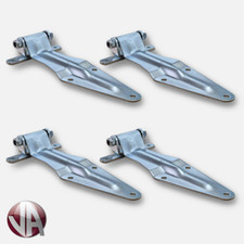 4 x Rear Barn Door Truck Hinge Set Bracket Zinc Plated Bolt Nut Door Blank Heavy