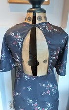 Flutter Sleeve Open Back Midi Dress Size 10/12/14