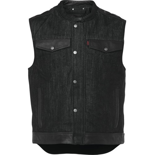 Strength Rover Denim Motorcycle Vest 