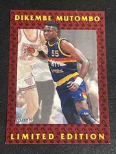 Dikembe Mutombo With Chris Dudley 1992 Fleer Ltd Ed Work Habits Card 9 of 12