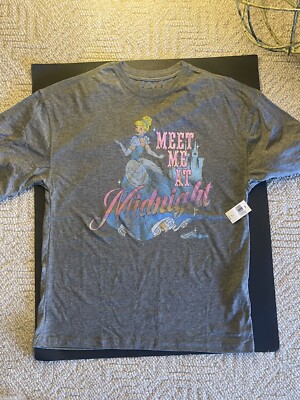 Disney Parks Cinderella Meet Me At Midnight T-Shirt Sz SMALL New 2024