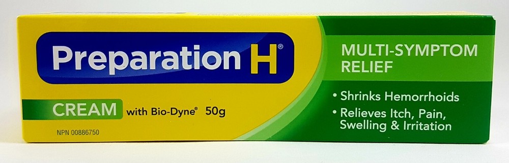 PREPARATION H CREAM WITH BIO-DYNE 50G -CANADIAN (Ships from USA)