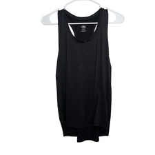 Athletic Works Tank Top Women's Medium Black Sleeveless Round Neck Active