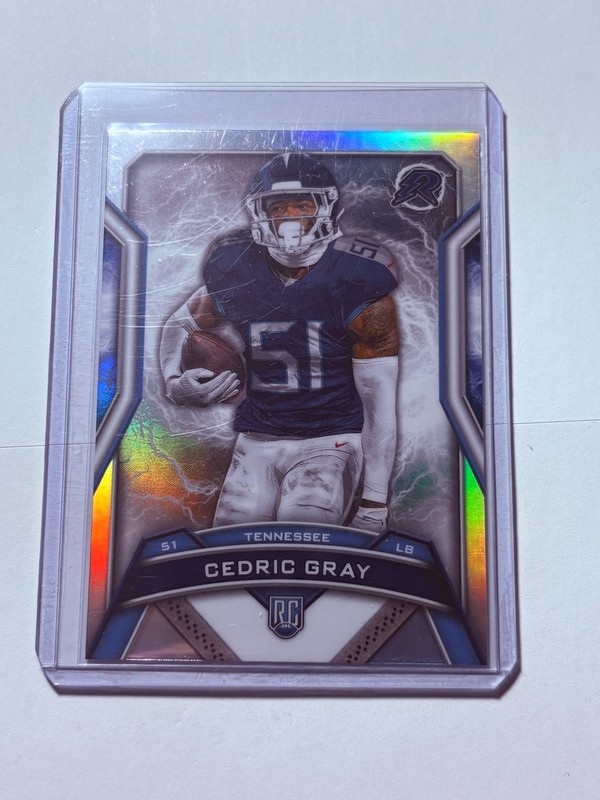 Cedric Gray 2024 Topps Resurgence Rookie Refractor Tennessee Titans