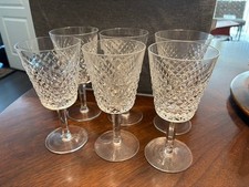 Waterford Alana Crystal 7inch Water Goblets Set of 12 in storage case