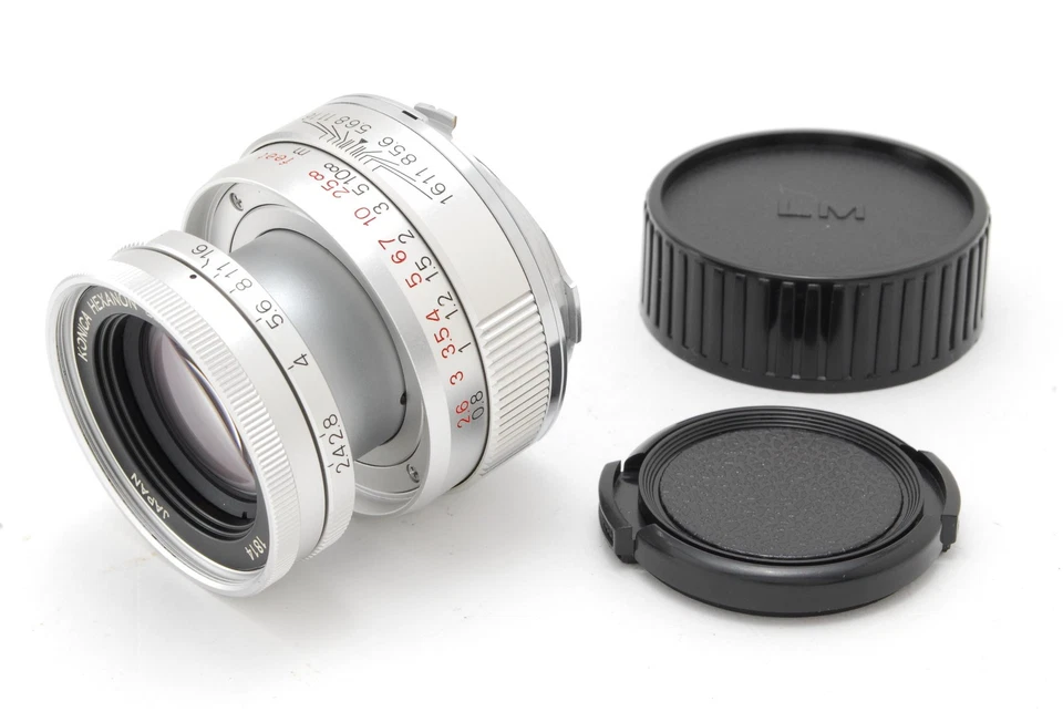 Raro!! Lente dobrável CLA'd [TOP MINT] KONICA Hexanon 50mm f/2.4 LTM L39 JAPÃO - Imagem 3 de 4