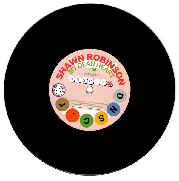 SHAWN ROBINSON My Dear Heart - New Northern Soul 45 (Deptford NS) Vinyl *Listen