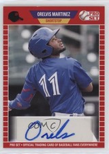 2021 Leaf Pro Set Baseball Blaster Auto Orelvis Martinez #PS-OM1 Auto 1fv3