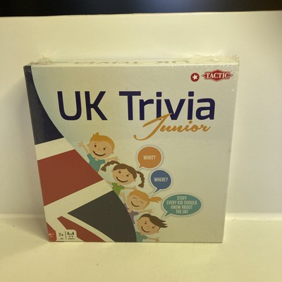 UK Trivia Junior Quiz für Kinder ab 7+, hergestellt von Tactic 2-6 Spieler