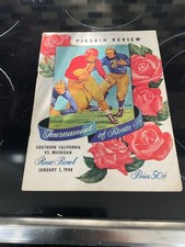 1948 ROSE BOWL JAN 1 SOUTHERN CALIFORNIA VS MICHIGAN  PROGRAM
