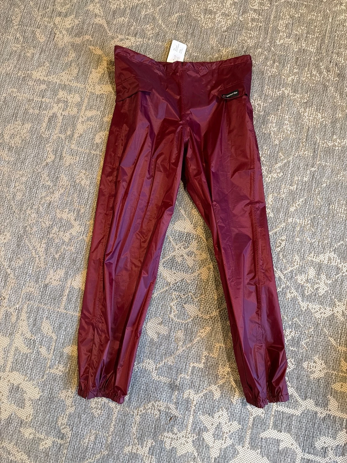 LightHeart Gear Rain Pants S Unisex Burgundy