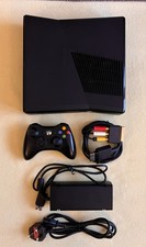 Microsoft Xbox 360 Slim Console Black Boxed Bundle 250gb Hard Drive + 17 Games