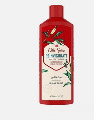 Old Spice REINVIGORATE Tea Tree Oil Shampoo 13.5 oz Cleans & Cools