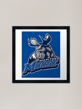 Manitoba Moose Framed Art Print Framed Wall Art Poster Canvas Print Picture