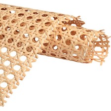 Upgraded Cane Rattan Webbing Roll, 16" W x 80" L Plastic Rattan Material, Can...