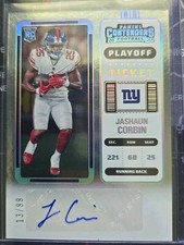 2022 Panini Contenders Sillver Playoff Ticket /99 Jashaun Corbin Rookie Auto RC