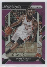 2016-17 Panini Prizm Go Hard or Go Home Purple Prizm /75 James Harden #23