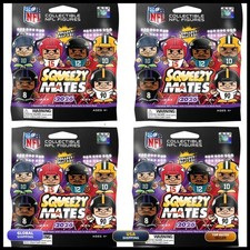 TeenyMates NFL 2026 Squeezymates Series 8 Figures 4 Blind Pack Lot Team Colors