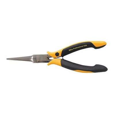 Wiha 1 Piece Bi-Material Grip Needle Nose Plier Ergonomic, 2-Component Handle