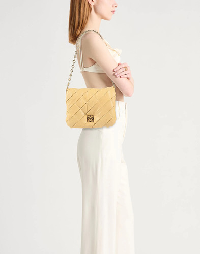 Loewe - Women - Leather Flap bag - Mustard