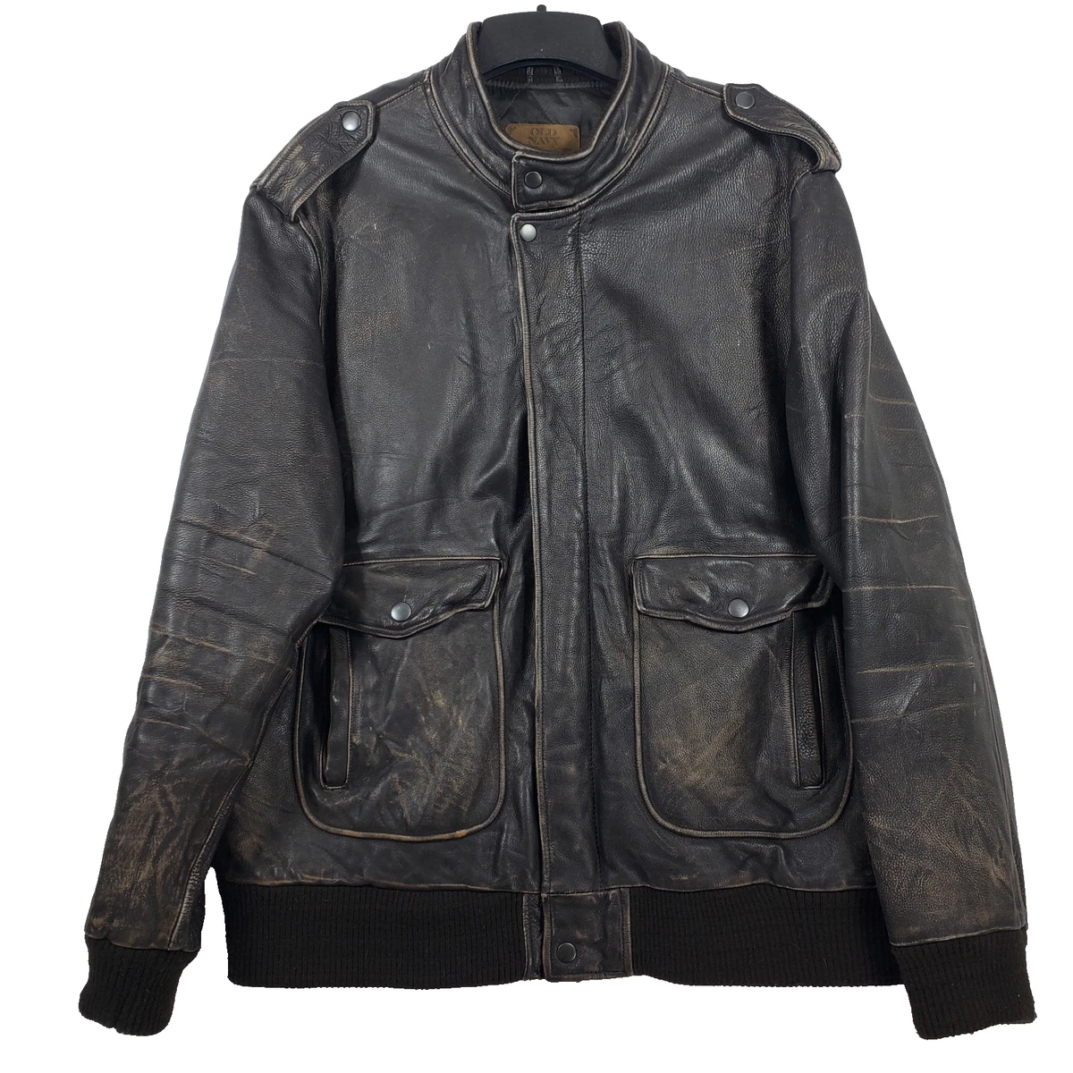 Old Navy Leather Outer Shell Coats, Jackets & Vests for Men for