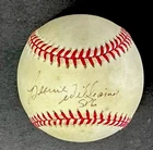 Bernie Williams Signed/Autographed OML Baseball New York Yankees WS AS