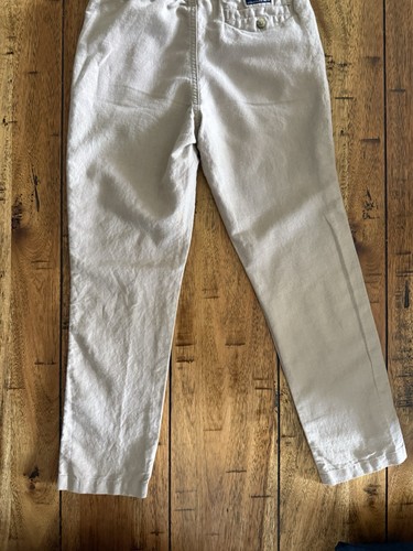 Janie & Jack Boys Linen Pants Size 8 Tan - Picture 2 of 2