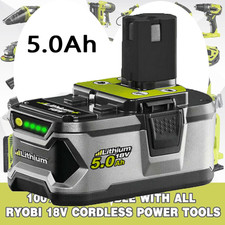Replace 18V 5.0AH For Ryobi P108 One Plus Lithium Battery RB18L50 RB18L40 P104