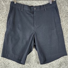 Banana Republic Performance Shorts Mens 34 Black Stretch Textured Excellent