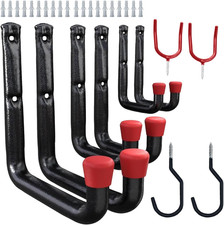 10X Garage Hooks Heavy Duty - 30Pc Assortment Set for Wall-Mounted Storage, Idea