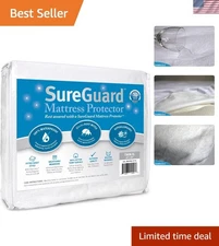 SureGuard Twin XL Waterproof Mattress Protector – Hypoallergenic Cotton Terry