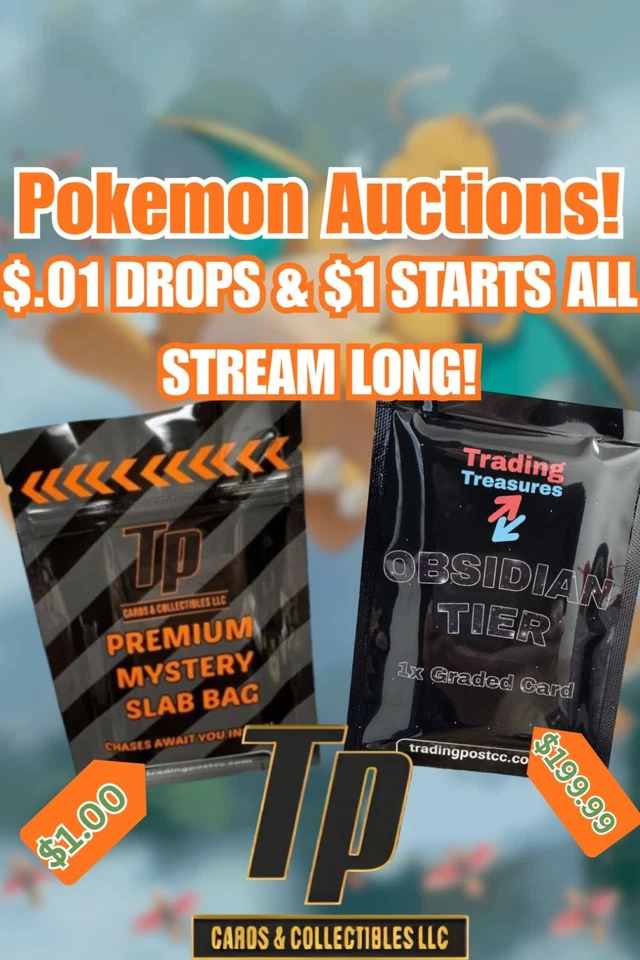 $1 Start Pokemon Auctions | Packs, Bundles, Boxes w/Jake