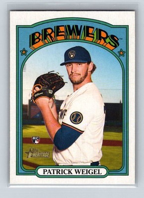 2021 Topps Heritage #674 Patrick Weigel Rookie Milwaukee Brewers