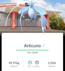 Pokémon Go-Shiny Articuno-background-pokepark-Kanto-Trade Registered Or 30 Days